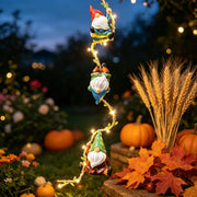 QCF gnome front view showing playful climbing pose and curb appeal