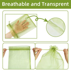QenFree double drawstring closure demonstrating secure seal for fruit