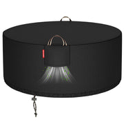 QH.HOME front view of 48-inch fire pit cover showing full waterproof protection