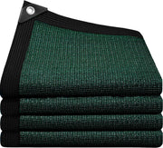 QHAIYYBF front view of green 6x10 ft shade cloth showing full coverage and durability