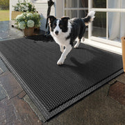 QiCaiJia front view doormat showing full design and clean entrance benefit