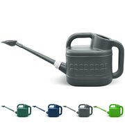 Qilebi front view of watering can showing shape and capacity, easy refill benefit