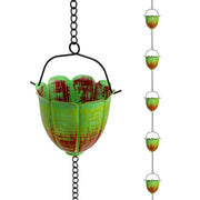 Qipade front view lily chain showing decorative cups and elegant flow