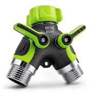 QQK front view of metal splitter showing durable construction and leak resistance