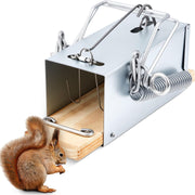 Qualirey CimoroWin front view showing full tube trap and discreet silver finish for garden use