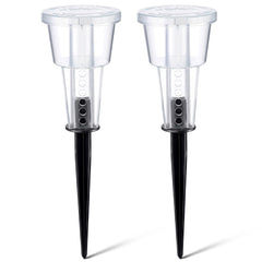 qualirey clear bait station front view showing secure lid and visibility benefit