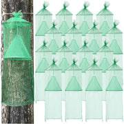 Qualirey front packaging showing 16-pack traps and included rope, clear coverage benefit
