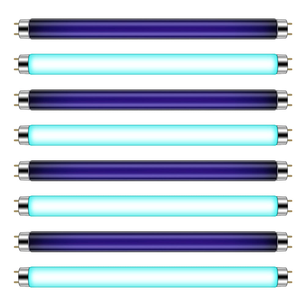 Qualirey front packaging showing all eight T8 replacement bulbs and benefits