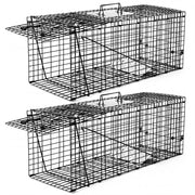 Qualirey front view of two traps showing compact set and quick deployment benefit