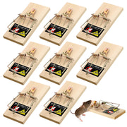 Qualirey front pack showing eight assembled traps and clear product view benefits quick deployment