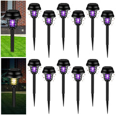 Qualirey front view galvanized bug zapper showing durable housing and benefits
