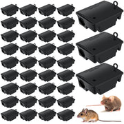 Qualirey front view lockable bait station showing secure placement benefit