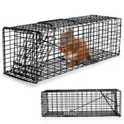 Qualirey front view trap showing secure cage and humane capture benefit