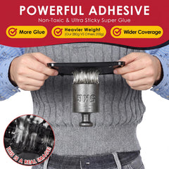Qualirey close-up of adhesive texture highlighting strong tack and long-lasting hold