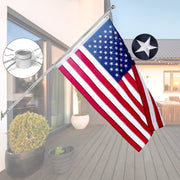 Quarut flag pole kit front assembly showing full kit components and easy setup benefit