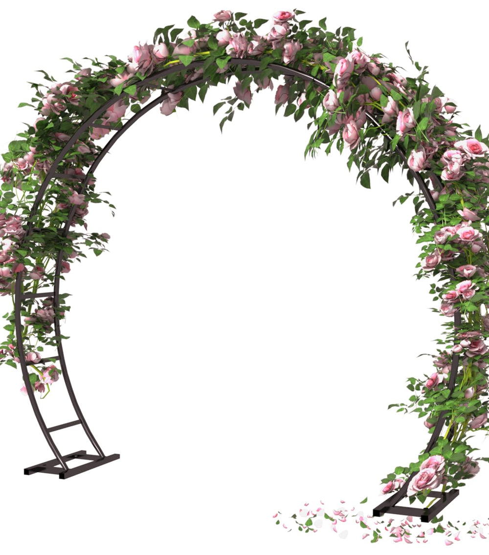 Queension arch front view showing full 8ft width and 7ft height, great photo backdrop