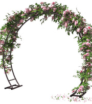Queension arch front view showing full 8ft width and 7ft height, great photo backdrop