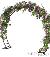 Queension arch front view showing full 8ft width and 7ft height, great photo backdrop