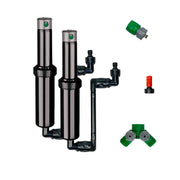 Quick-Snap front view showing two packaged QSK-742 sprinklers and benefits