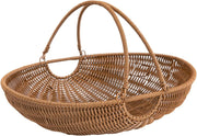 Quincry front view of trug showing shape and handles for easy harvesting