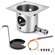 QuliMetal burn pot front view showing durable stainless steel and improved airflow