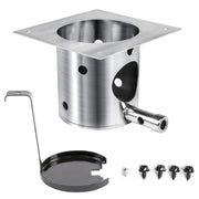 QuliMetal burn pot front view showing fit and durable finish for reliable grilling