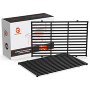 QuliMetal front view of replacement grates showing durable cast-iron and fit