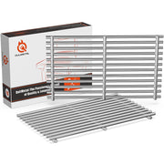 QuliMetal front view of replacement grates showing fit and finish for easier installation