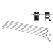 QuliMetal warming rack front view showing fit and added cooking space