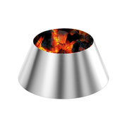 QuliMetal front view of whirlpool insert showing fit and shape for efficient searing