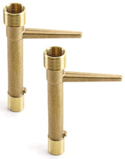 QWORK brass key front view showing durable build and clear fit