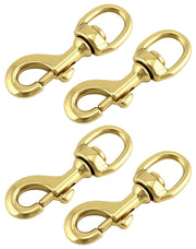 QWORK brass flag clip front view showing durable construction and easy attachment