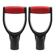 QWORK front view of two D-grip handles showing fit and finish