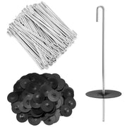 QWORK front pack of 200 stainless clips showing quantity and durable finish for easy installation