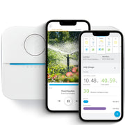 Rachio front panel showing branding and LED indicators for simple control
