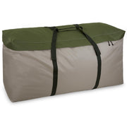 Rachmi front view khaki green bag showing roomy capacity and neat appearance