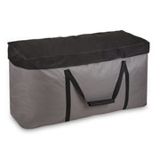 Rachmi front view of large storage bag showing full capacity and protection