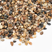 Rahato front of bag showing 5 lb small rocks and product benefit of easy storage
