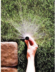 Rain Bird 1804APPR25 extended pop-up displaying spray height for reliable coverage benefit