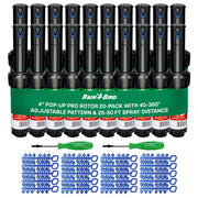 Rain Bird 5000 front view showing pop-up head and cap benefits easy replacement