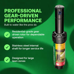 Rain Bird 52SA nozzle detail highlighting Rain Curtain design for even drops