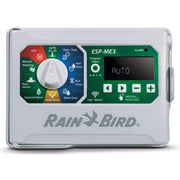Rain Bird ESP-ME3 front panel showing dial and easy controls for fast setup
