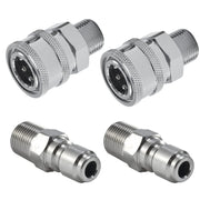 Raincovo front view pack showing four quick-connect adapters and durable finish