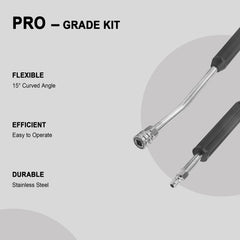 Raincovo handle texture detail highlighting non-slip ribbed grip comfort