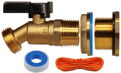 RAINPAL front view showing spigot kit with clear warranty benefit