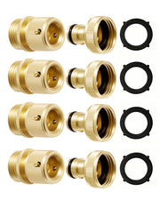 RAINPOINT front view of brass quick connectors showing kit benefits
