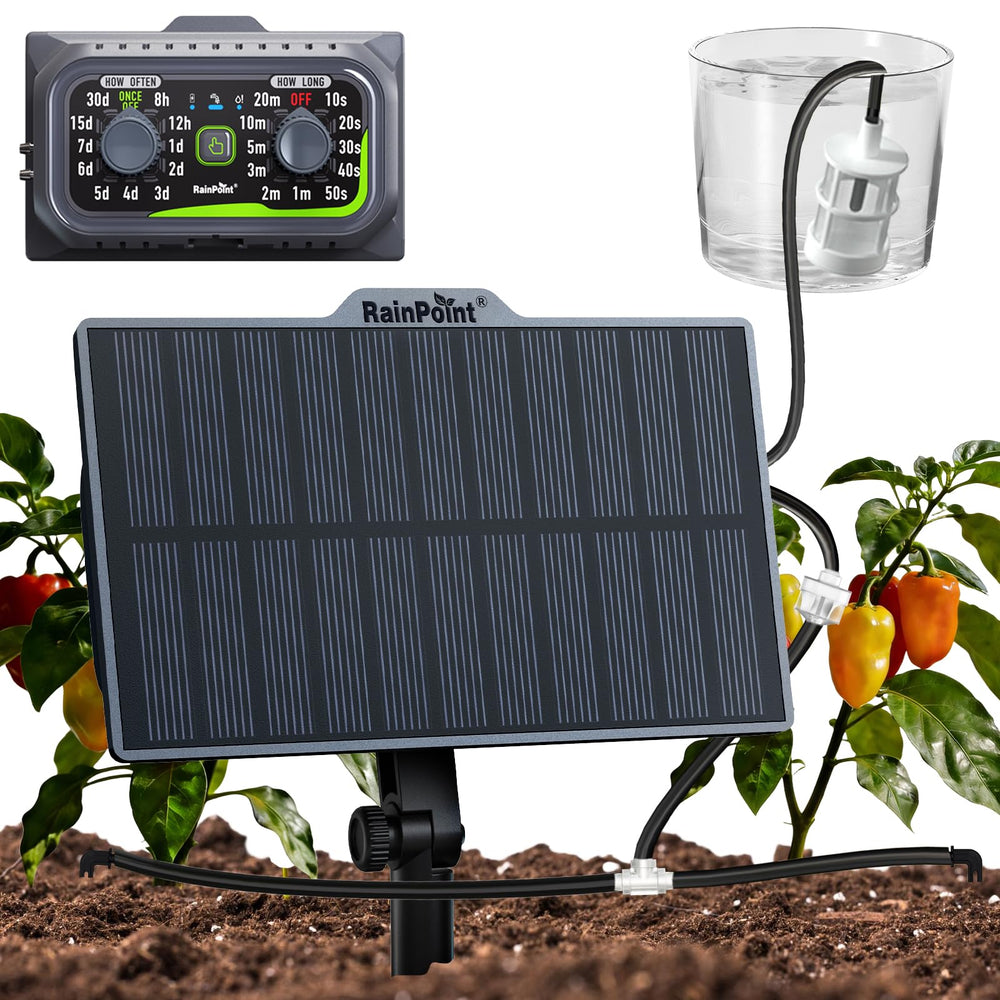 RAINPOINT front view of packed kit showing components and quick setup benefit