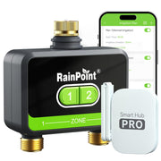 RAINPOINT front view of the dual-zone controller showing controls and display for easy management