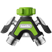 RAINPOINT front view metal splitter showing durable all‑metal construction for long life