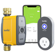 RAINPOINT front view mounted on spigot showing quick app control benefit